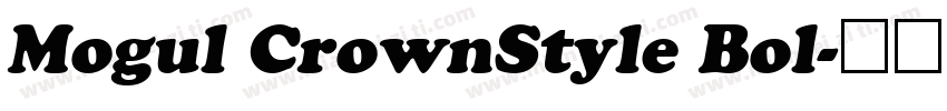 Mogul CrownStyle Bol字体转换